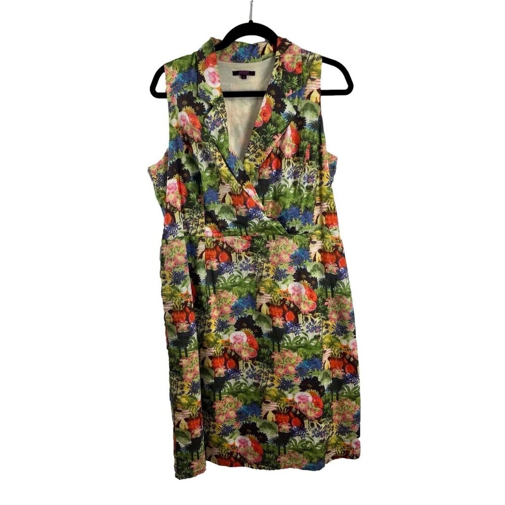 Liberty Art Floral Sleeveless Midi Dress
